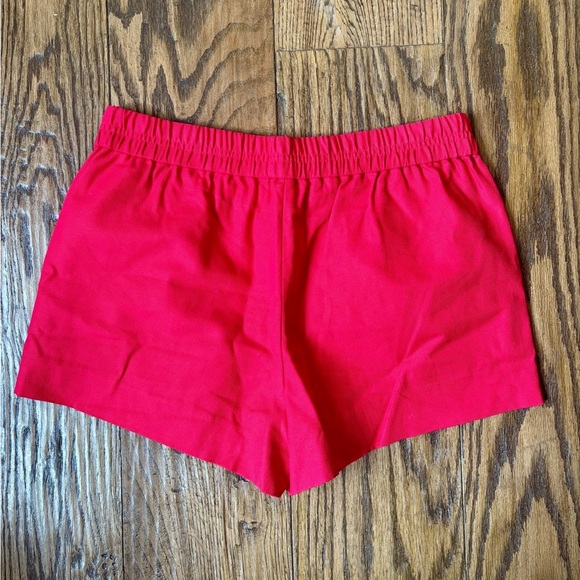 J.Crew Factory 3" Pull-on Red Boardwalk Shorts NEW - Picture 4 of 5